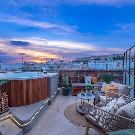 Topfloor Getaway Balcony&Hot Tub+Acropolis View Atenas Exterior foto